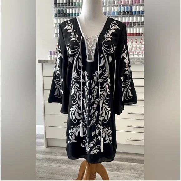 bebe | Swim | Bebe Embroidered Swim Cover Up Dress